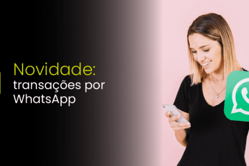 Novidade: transações por WhatsApp
